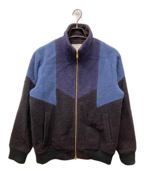 Aime Leon Dore（エメ レオン ドレ）Aime Leon Dore (エメ レオン ドレ) パネル切替スタンドカラージャケット ネイビー サイズ:表記無しの古着・服飾アイテム