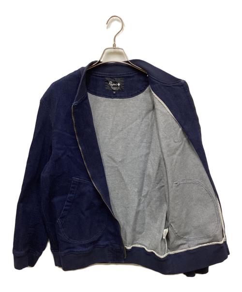 PAPAS（パパス）PAPAS (パパス) デニムMA-1ジャケット インディゴ サイズ:LLの古着・服飾アイテム