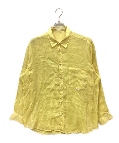 PAPAS（パパス）PAPAS (パパス) リネンシャツ イエロー サイズ:LLの古着・服飾アイテム