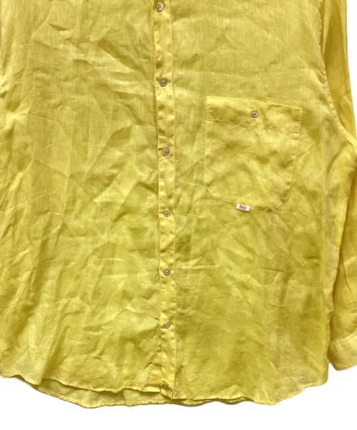 PAPAS（パパス）PAPAS (パパス) リネンシャツ イエロー サイズ:LLの古着・服飾アイテム