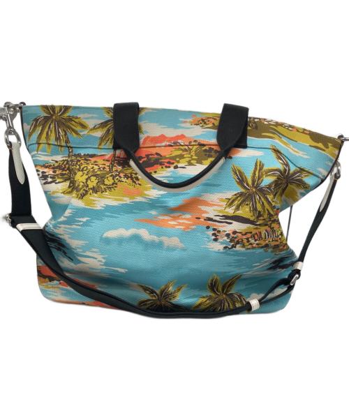 COACH（コーチ）COACH (コーチ) 2WAYハワイアントートバッグ スカイブルーの古着・服飾アイテム