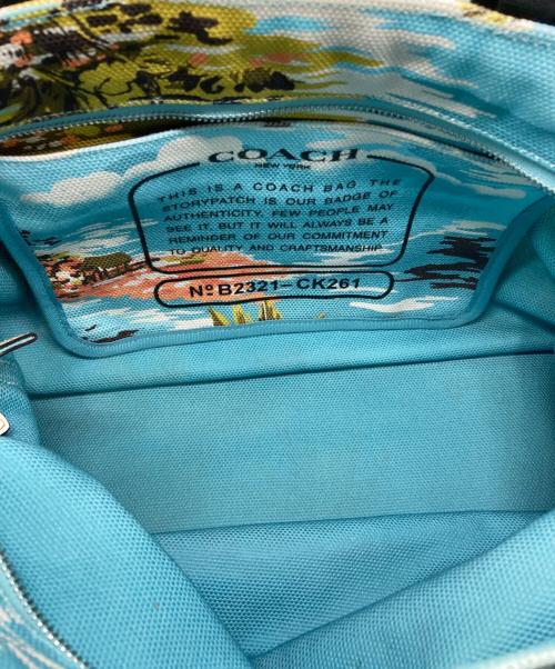COACH（コーチ）COACH (コーチ) 2WAYハワイアントートバッグ スカイブルーの古着・服飾アイテム