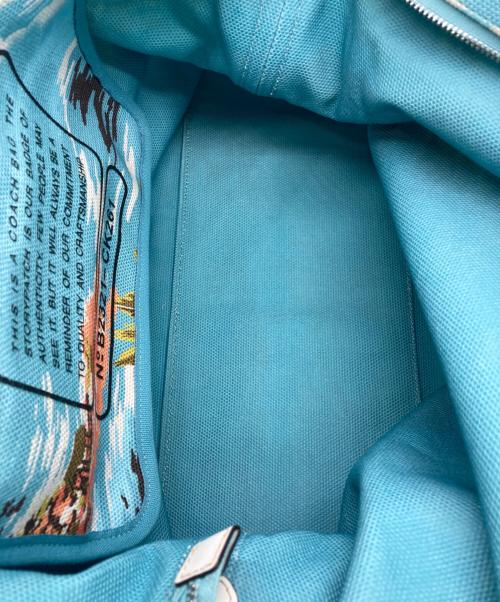 COACH（コーチ）COACH (コーチ) 2WAYハワイアントートバッグ スカイブルーの古着・服飾アイテム