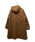 BEAMS (ビームス) チェックフーデッドコート ブラウン サイズ:M：6000円