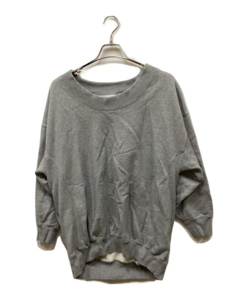 BALENCIAGA（バレンシアガ）BALENCIAGA (バレンシアガ) リバースロゴ刺繍スウェット グレー サイズ:XSの古着・服飾アイテム