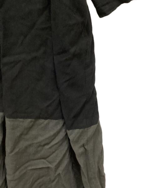 journal standard luxe（ジャーナルスタンダード ラックス）journal standard luxe (ジャーナルスタンダード ラックス) リネン混ブラウスワンピース ブラック×グレー サイズ:表記無しの古着・服飾アイテム