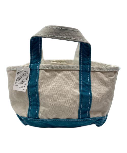 L.L.Bean（エルエルビーン）L.L.Bean (エルエルビーン) BOAT AND TOTE MINI ブルー×ホワイトの古着・服飾アイテム