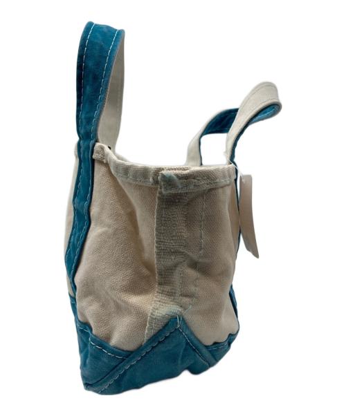 L.L.Bean（エルエルビーン）L.L.Bean (エルエルビーン) BOAT AND TOTE MINI ブルー×ホワイトの古着・服飾アイテム