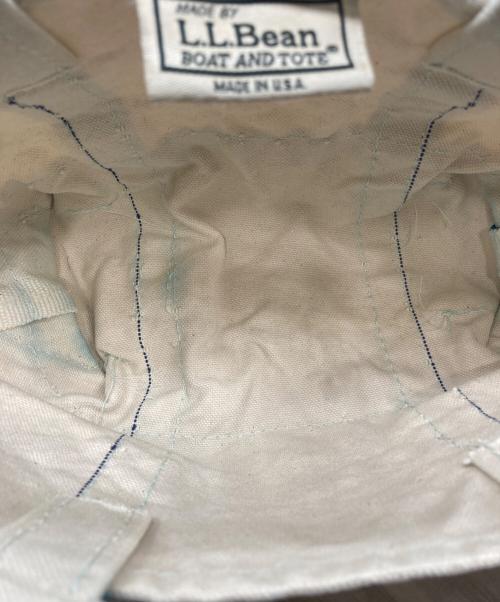 L.L.Bean（エルエルビーン）L.L.Bean (エルエルビーン) BOAT AND TOTE MINI ブルー×ホワイトの古着・服飾アイテム