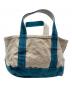 L.L.Bean (エルエルビーン) BOAT AND TOTE MINI ブルー×ホワイト：7000円