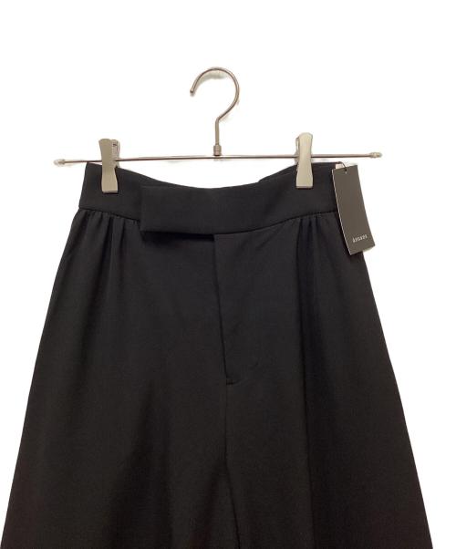 anuans（アニュアンス）anuans (アニュアンス) ギャザーボリュームワイドパンツ ブラック サイズ:S 未使用品の古着・服飾アイテム