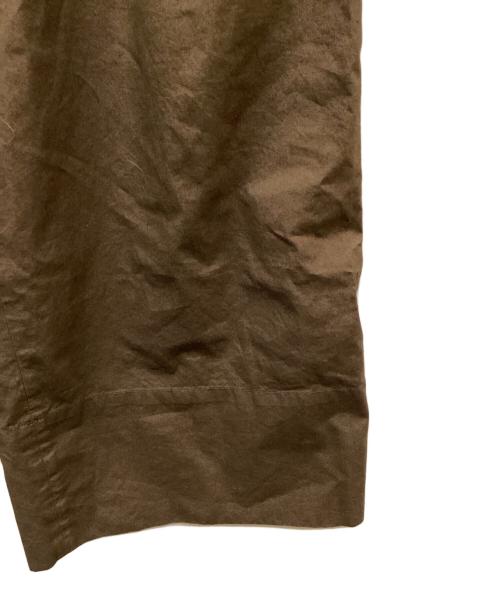JIL SANDER+（ジルサンダープラス）JIL SANDER+ (ジルサンダープラス) コットンワイドパンツ ブラウン サイズ:38の古着・服飾アイテム