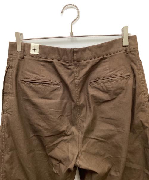 JIL SANDER+（ジルサンダープラス）JIL SANDER+ (ジルサンダープラス) コットンワイドパンツ ブラウン サイズ:38の古着・服飾アイテム