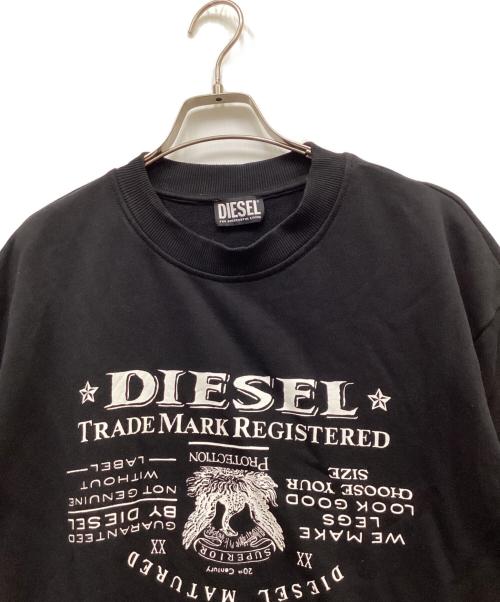 DIESEL（ディーゼル）DIESEL (ディーゼル) 半袖スウェット ブラック サイズ:Mの古着・服飾アイテム