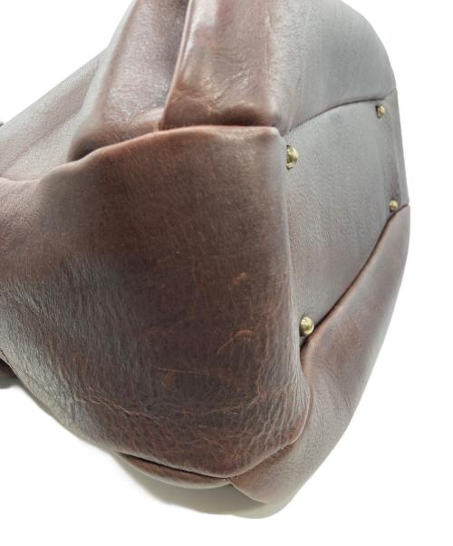 Ense（アンサ）Ense (アンサ) レザートートバッグ ブラウンの古着・服飾アイテム
