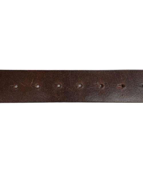 DIESEL（ディーゼル）DIESEL (ディーゼル) ロゴレザーベルト ブラウンの古着・服飾アイテム