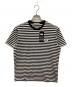 Onitsuka Tiger（オニツカタイガー）の古着「ストライプ Tee/ボーダー柄パッチTシャツ」｜ブラック