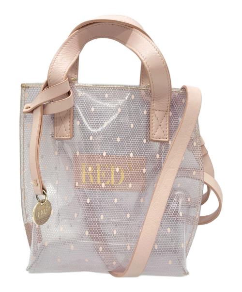 RED VALENTINO（レッドヴァレンティノ）RED VALENTINO (レッドヴァレンティノ) クリアショルダーバッグ ピンクの古着・服飾アイテム