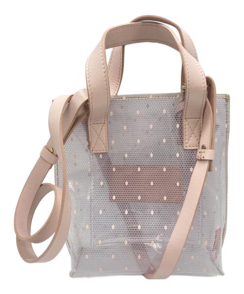 RED VALENTINO（レッドヴァレンティノ）RED VALENTINO (レッドヴァレンティノ) クリアショルダーバッグ ピンクの古着・服飾アイテム