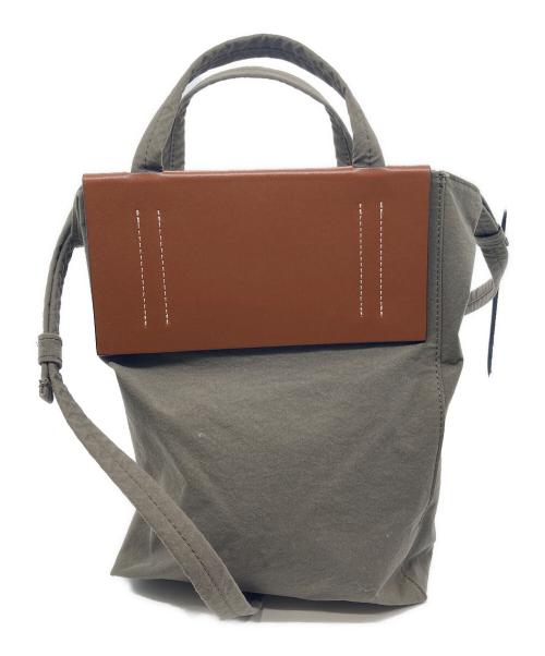 Acne studios（アクネ ストゥディオス）Acne studios (アクネ ストゥディオス) Baker Out S 2WAYバッグ ブラウン×オリーブの古着・服飾アイテム