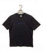 New Era×YOHJI YAMAMOTOニューエラ×ヨウジヤマモト）の古着「ロゴ刺繍Tシャツ」｜ブラック