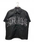 X-LARGEエクストララージ）の古着「OLD ENGLISH S/S WORK SHIRT/オールドイングリッシュショートスリーブワークシャツ」｜ブラック