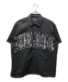 X-LARGE（エクストララージ）の古着「OLD ENGLISH S/S WORK SHIRT/オールドイングリッシュショートスリーブワークシャツ」｜ブラック