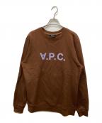 A.P.C.アーペーセー）の古着「ロゴスウェット」｜ブラウン