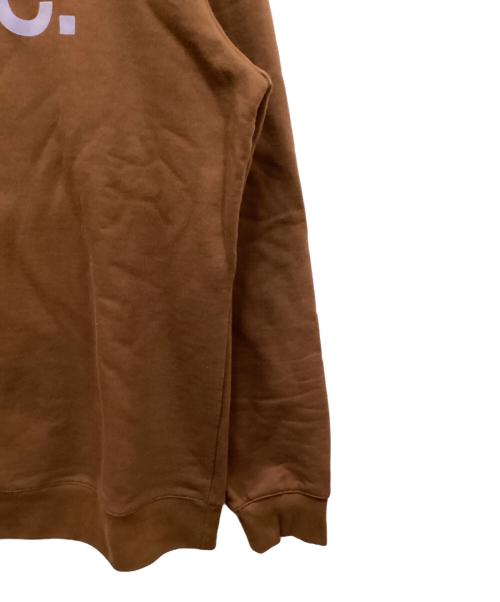 A.P.C.（アーペーセー）A.P.C. (アーペーセー) ロゴスウェット ブラウン サイズ:Lの古着・服飾アイテム