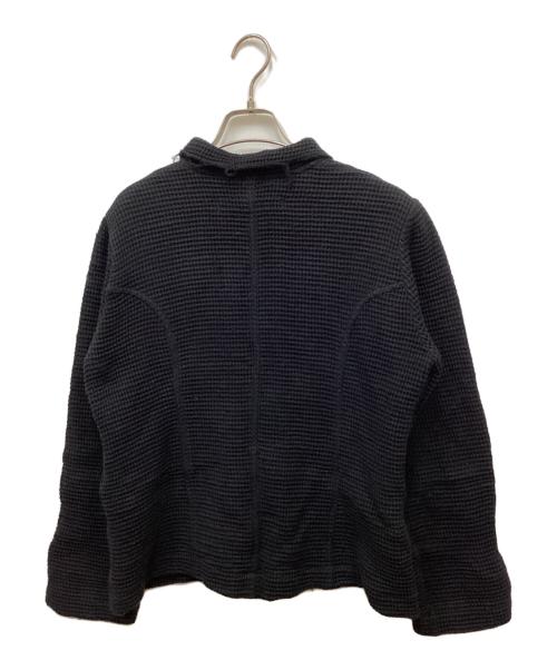 JUNYA WATANABE COMME des GARCONS（(ジュンヤワタナベ コムデギャルソン）JUNYA WATANABE COMME des GARCONS (ジュンヤワタナベ コムデギャルソン) カットオフワッフルカーディガン ブラック サイズ:表記無しの古着・服飾アイテム