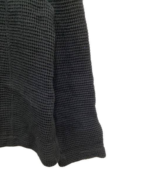 JUNYA WATANABE COMME des GARCONS（(ジュンヤワタナベ コムデギャルソン）JUNYA WATANABE COMME des GARCONS (ジュンヤワタナベ コムデギャルソン) カットオフワッフルカーディガン ブラック サイズ:表記無しの古着・服飾アイテム