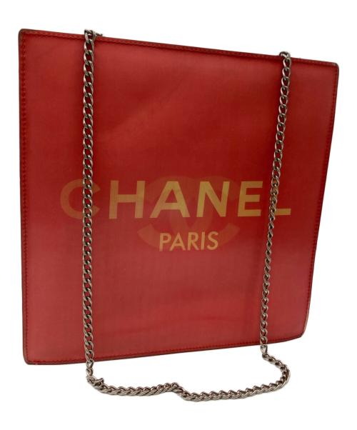 CHANEL（シャネル）CHANEL (シャネル) ココマークホログラムチェーンショルダーバッグ レッドの古着・服飾アイテム