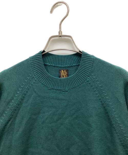 BATONER（バトナ―）BATONER (バトナ―) AGING WOOL RAGLAN SLEEVE CREW NECK グリーン サイズ:1の古着・服飾アイテム