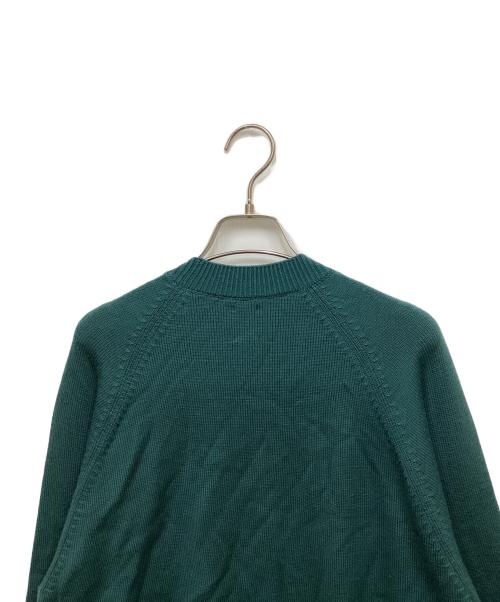 BATONER（バトナ―）BATONER (バトナ―) AGING WOOL RAGLAN SLEEVE CREW NECK グリーン サイズ:1の古着・服飾アイテム