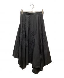 ENFOLD（エンフォルド）の古着「アシメロングスカート」｜ブラック