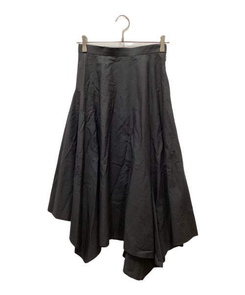 ENFOLD（エンフォルド）ENFOLD (エンフォルド) アシメロングスカート ブラック サイズ:38の古着・服飾アイテム