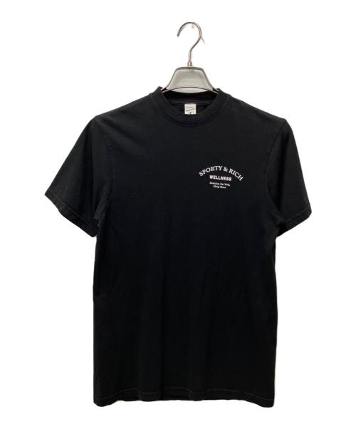 Sporty & Rich（スポーティーアンドリッチ）Sporty & Rich (スポーティーアンドリッチ) ロゴカットソー ブラック サイズ:Sの古着・服飾アイテム