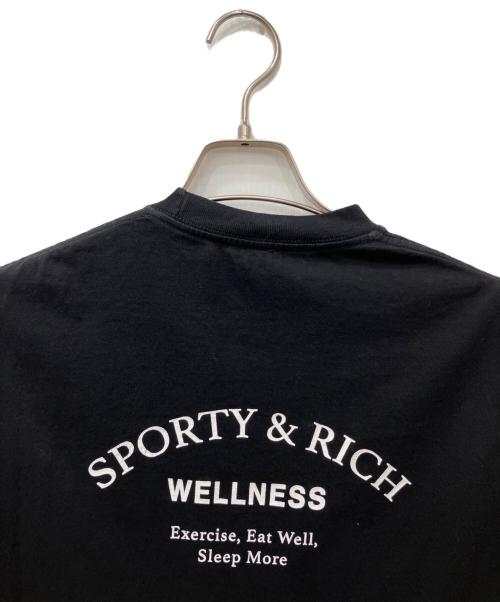 Sporty & Rich（スポーティーアンドリッチ）Sporty & Rich (スポーティーアンドリッチ) ロゴカットソー ブラック サイズ:Sの古着・服飾アイテム