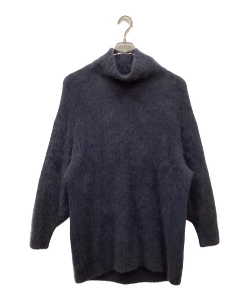 Plage（プラージュ）Plage (プラージュ) ファーワイドリブプルオーバーニット ネイビー サイズ:Freeの古着・服飾アイテム