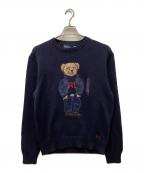 POLO RALPH LAURENポロ・ラルフローレン）の古着「ポロベアニット」｜ネイビー