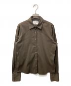 Max Mara WEEK END LINEマックスマーラ ウイークエンドライン）の古着「ストレッチシャツ」｜ブラウン