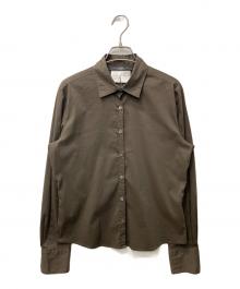 Max Mara WEEK END LINE（マックスマーラ ウイークエンドライン）の古着「ストレッチシャツ」｜ブラウン