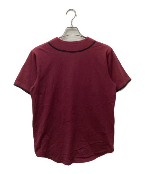 stussy（ステューシー）stussy (ステューシー) ベースボールシャツ バーガンディー サイズ:Sの古着・服飾アイテム