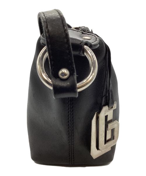DOLCE & GABBANA（ドルチェ＆ガッバーナ）DOLCE & GABBANA (ドルチェ＆ガッバーナ) 裏地レオパード柄ワンショルダーバッグ ブラックの古着・服飾アイテム