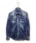 DSQUARED2（ディースクエアード）の古着「ダメージ加工デニムウエスタンシャツ」｜インディゴ
