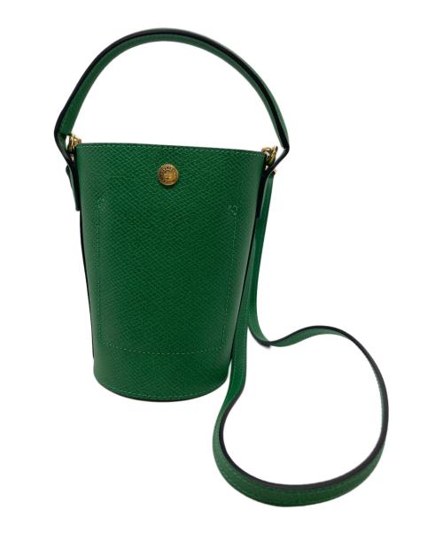 LONGCHAMP（ロンシャン）LONGCHAMP (ロンシャン) クロスボディバケットバッグ グリーンの古着・服飾アイテム