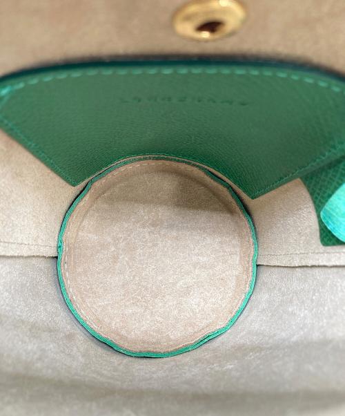 LONGCHAMP（ロンシャン）LONGCHAMP (ロンシャン) クロスボディバケットバッグ グリーンの古着・服飾アイテム