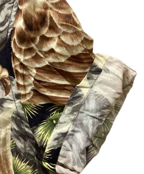 stussy（ステューシー）stussy (ステューシー) オープンカラーシャツ ベージュ×ブラック サイズ:Sの古着・服飾アイテム