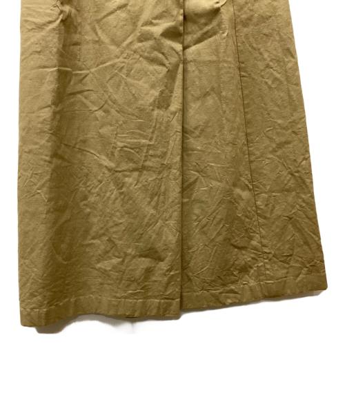 kurashi&trips publishing（クラシアンドトリップス パブリッシング）kurashi&trips publishing (クラシアンドトリップス パブリッシング) こだわりシルエットのリネン混ラップスカート ブラウン サイズ:Sの古着・服飾アイテム