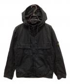 STONE ISLANDストーンアイランド）の古着「Supima Cotton Twill Stretch-TC Hooded Jacket/スーピマコットンツイルステッチフーデッドジャケット」｜ブラック
